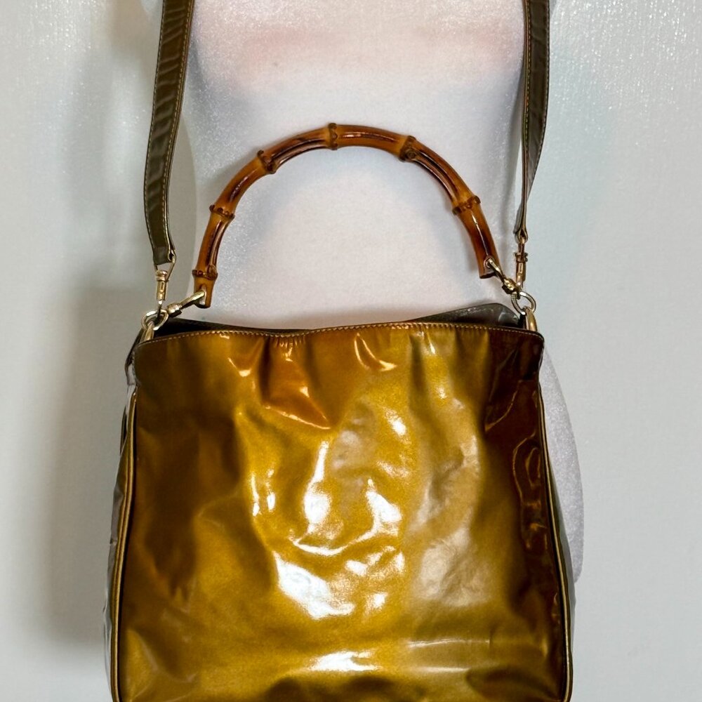 Authentic Gucci Bamboo Handbag 👜 ~ Tom Ford Era - Picture 4 of 17